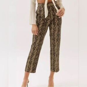 Dickies Urban Outfitters Women's Brown Camden Snake Print Pants Size 6R NWOT